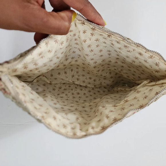 Geometric Moroccan Style Wicher Zip Coin Purse Colorful Handbag Receipts Bag - Picture 4 of 12